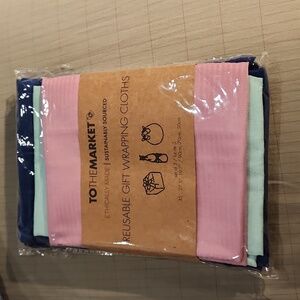 NWT Gift Wrapping Cloths set of 3
